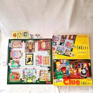 Simpsons 2002 Hasbro Clue Parker Bros Detective Board Game. Special Edition.